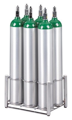 Rack Cylinder D/E/M9, 6 Cylinder for Use In Home or Office by Responsive Respiratory, Inc.  ID 150-0261